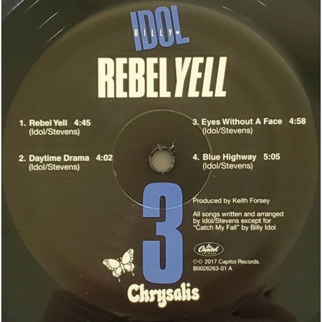 Billy Idol - Rebel Yell (0602557363418) виниловая пластинка - фото 3