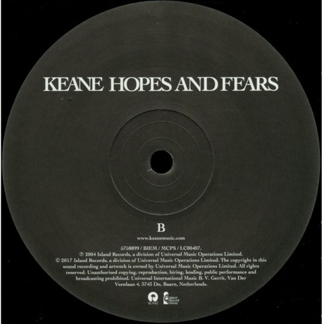 Keane - Hopes And Fears (0602557588996) виниловая пластинка - фото 5