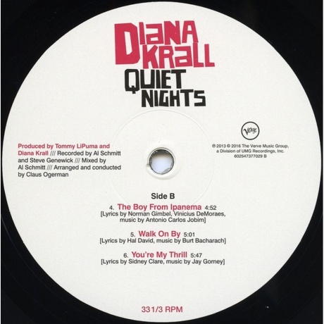 Diana Krall - Quiet Nights (0602547377012) виниловая пластинка - фото 4