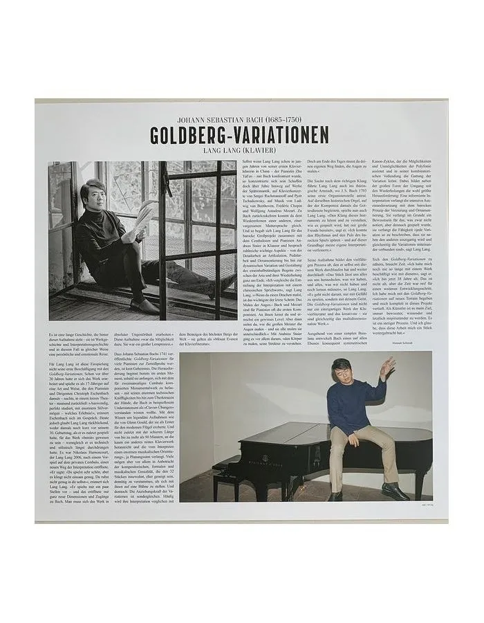 Виниловая пластинка Lang Lang, Bach: Goldberg Variations (0028948197361) - фото 4