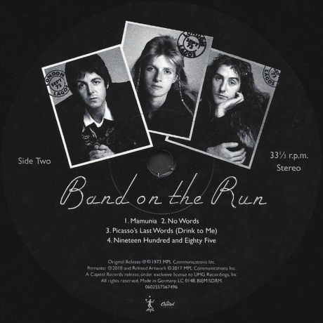 Paul McCartney - Band On The Run (0602557567496) виниловая пластинка - фото 4