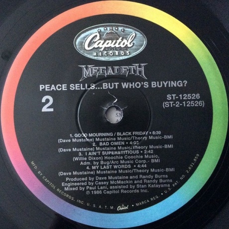 Megadeth - Peace Sells...But Who's Buying? (0077771252617) виниловая пластинка - фото 4