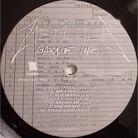 Metallica - Garage Inc. (0600753329597) виниловая пластинка - фото 14