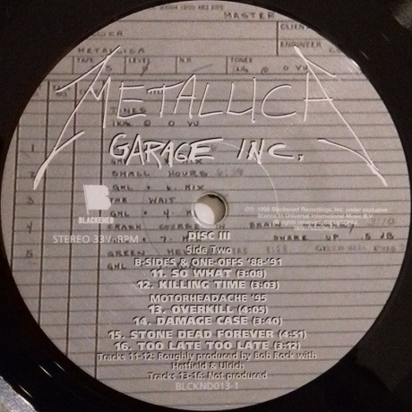 Metallica - Garage Inc. (0600753329597) виниловая пластинка - фото 15