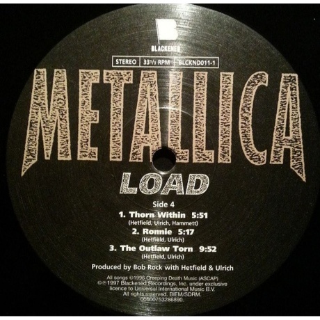 Metallica - Load (0600753286876) виниловая пластинка - фото 8