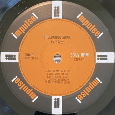 Thelonious Monk - Palo Alto (0602507112844) виниловая пластинка - фото 6