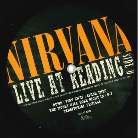 Nirvana - Live At Reading (0602527212173) виниловая пластинка - фото 15