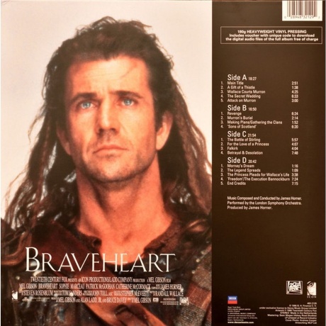 OST - Braveheart (James Horner) (0028948321292) виниловая пластинка - фото 3