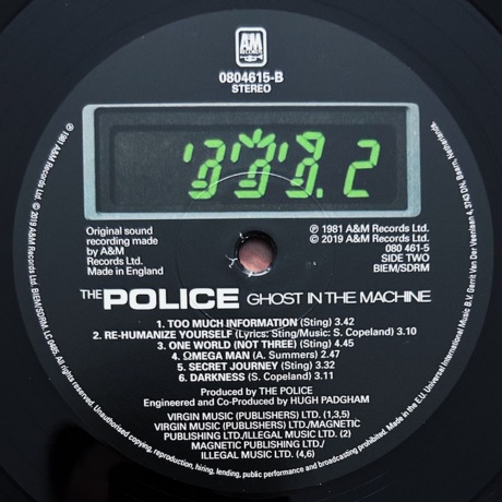 The Police - Ghost In The Machine (0602508046155) виниловая пластинка - фото 4