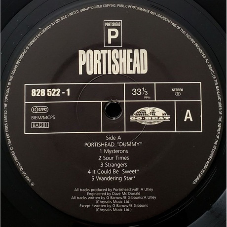 Portishead - Dummy (0042282852212) виниловая пластинка - фото 3