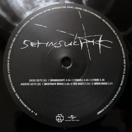 Rammstein - Sehnsucht (0602527296661) виниловая пластинка - фото 6