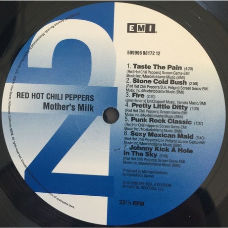 Red Hot Chili Peppers - Mother's Milk (5099969817212) виниловая пластинка - фото 4