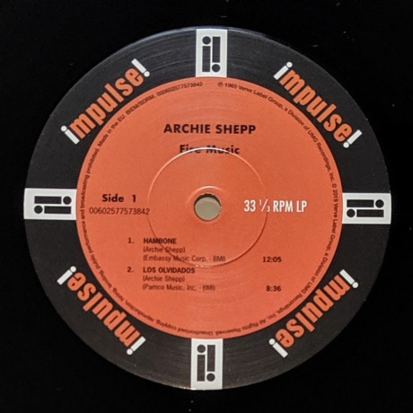 Archie Shepp - Fire Music (0602577573842) виниловая пластинка - фото 3