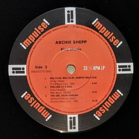 Archie Shepp - Fire Music (0602577573842) виниловая пластинка - фото 4