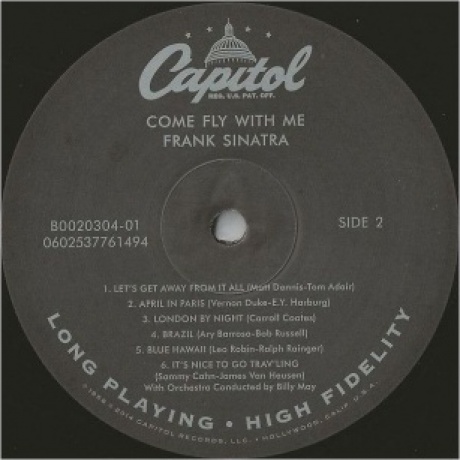 Frank Sinatra - Come Fly With Me (0602537761494) виниловая пластинка - фото 4