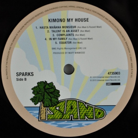 Sparks - Kimono My House (0602547359032) виниловая пластинка - фото 4