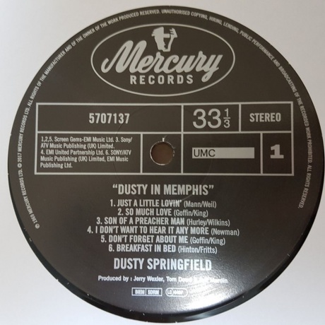 Dusty Springfield - Dusty In Memphis (0602557071375) виниловая пластинка - фото 2