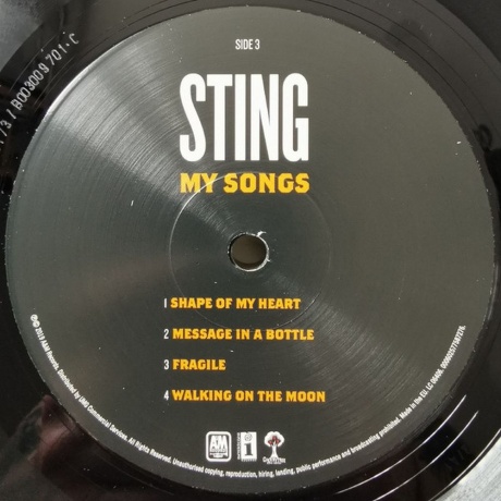 Sting - My Songs (0602577587214) виниловая пластинка - фото 8