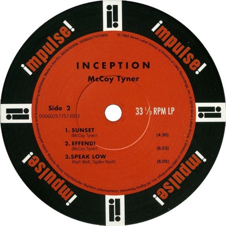 McCoy Tyner - Inception (0602577573903) виниловая пластинка - фото 3