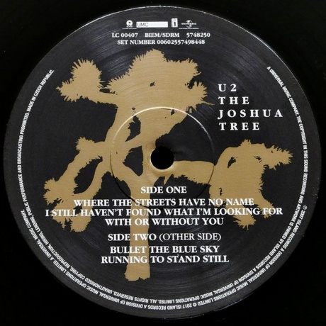U2 - The Joshua Tree (0602557498448) виниловая пластинка - фото 3