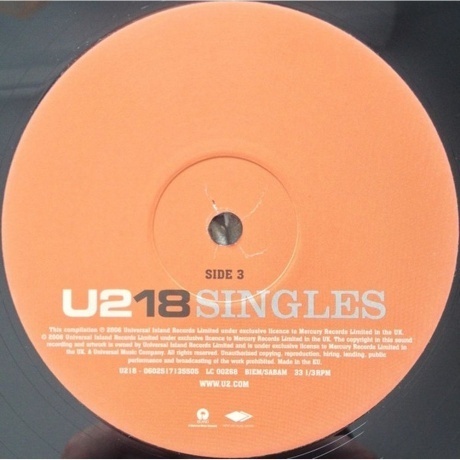 U2 - 18 Singles (0602517135505) виниловая пластинка - фото 6