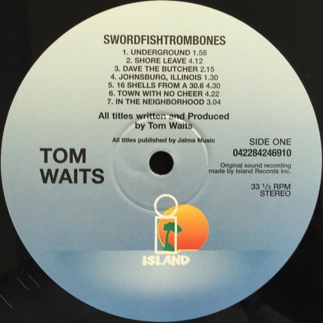 Tom Waits - Swordfishtrombones (0042284246910) виниловая пластинка - фото 2