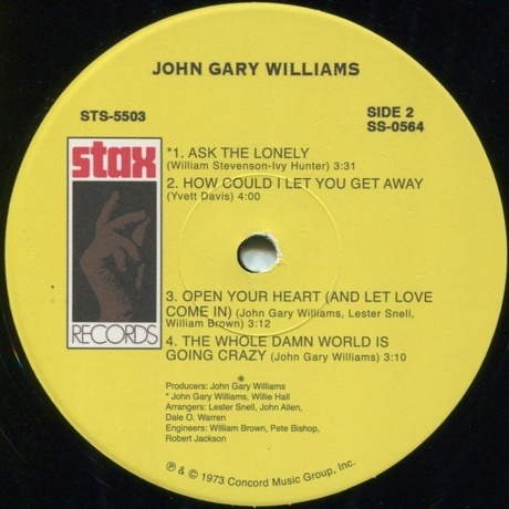 John Gary Williams - John Gary Williams (0888072397699) виниловая пластинка - фото 4