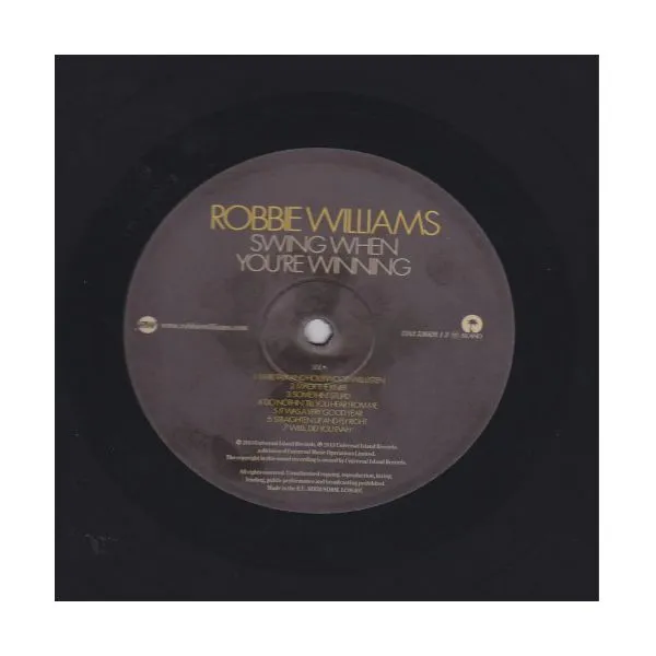 Виниловая пластинка Robbie Williams, Swing When You're Winning (0724353682613) - фото 3