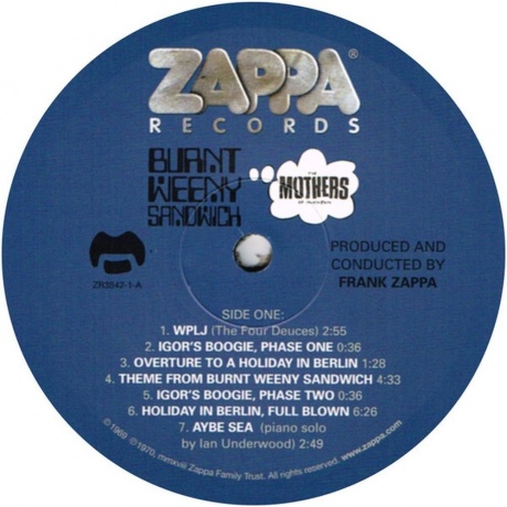 Frank Zappa - Burnt Weeny Sandwich (0824302384213) виниловая пластинка - фото 4