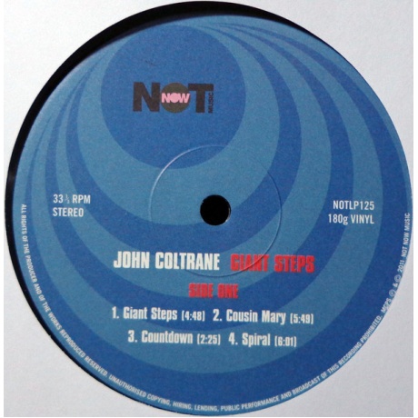 5060143491252, Виниловая Пластинка Coltrane, John, Giant Steps - фото 3