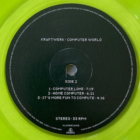 Kraftwerk - Computer World (coloured) (0190295272302) виниловая пластинка - фото 4