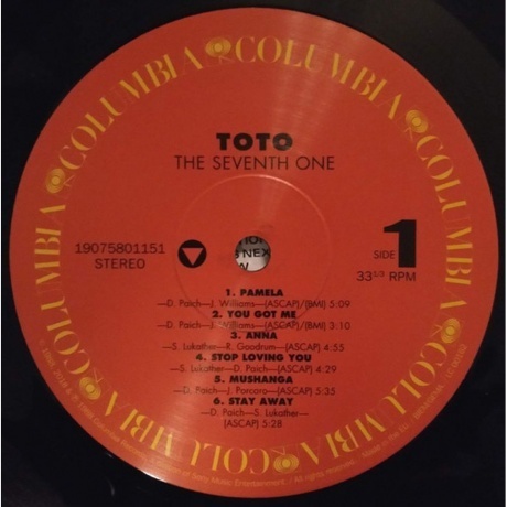 Toto - The Seventh One (0190758011516) виниловая пластинка - фото 3