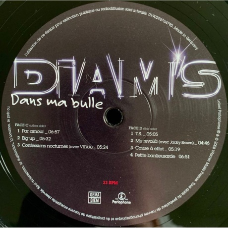 Diam's - Dans Ma Bulle (0190296764790) виниловая пластинка - фото 5