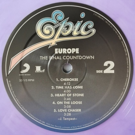 Europe - The Final Countdown (coloured) (0194398019116) виниловая пластинка - фото 6