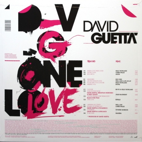 David Guetta - One Love (5099968537012) виниловая пластинка - фото 2