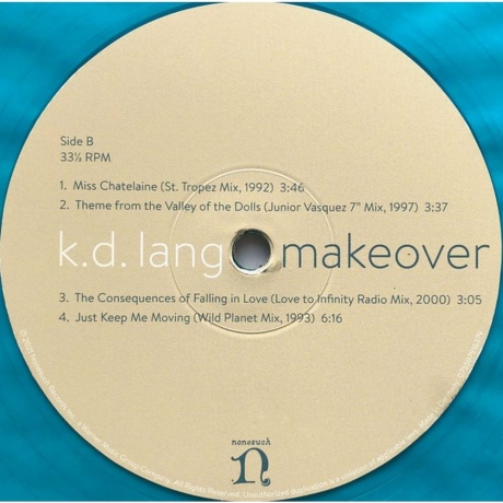 K.D. Lang - Makeover (coloured) (0075597916379) виниловая пластинка - фото 3