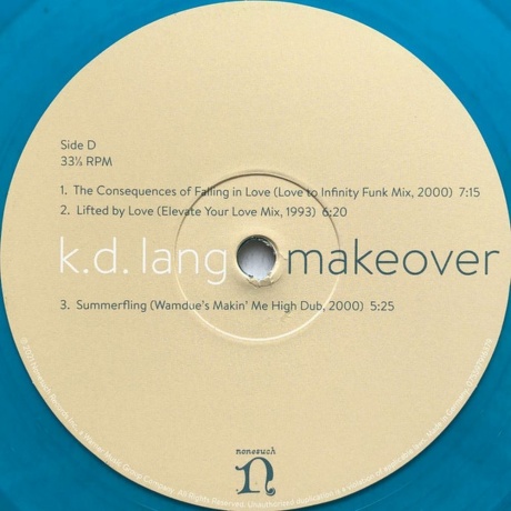 K.D. Lang - Makeover (coloured) (0075597916379) виниловая пластинка - фото 5