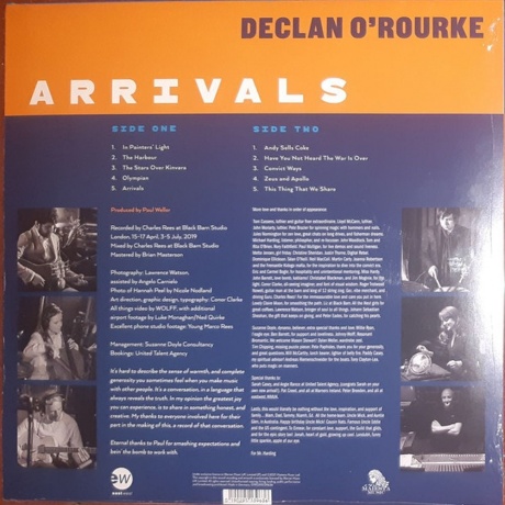 Declan O'Rourke - Arrivals (0190295139636) виниловая пластинка - фото 4