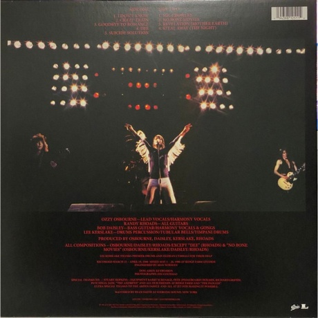 Osbourne, Ozzy, Blizzard Of Ozz (0194398125114) виниловая пластинка - фото 2