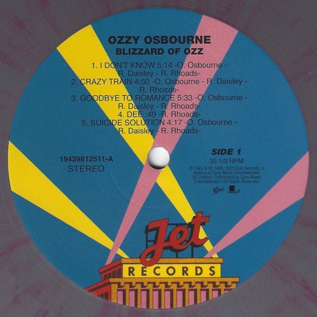 Osbourne, Ozzy, Blizzard Of Ozz (0194398125114) виниловая пластинка - фото 3