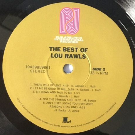 Lou Rawls - The Best Of (0194398598611) виниловая пластинка - фото 6