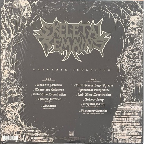 Skeletal Remains - Desolate Isolation (0194398166117) виниловая пластинка - фото 2