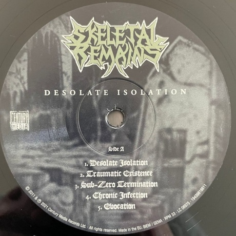 Skeletal Remains - Desolate Isolation (0194398166117) виниловая пластинка - фото 3