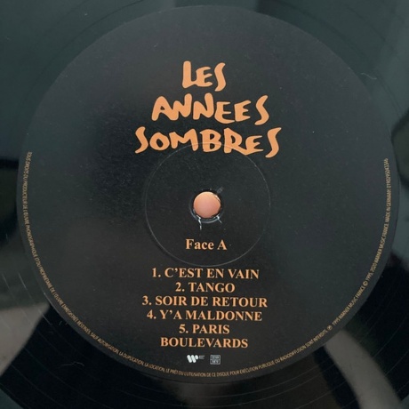 Mano Solo - Les Annees Sombres (0190295043346) виниловая пластинка - фото 2
