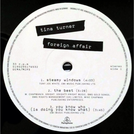 Tina Turner - Foreign Affair (0190295176532) виниловая пластинка - фото 4