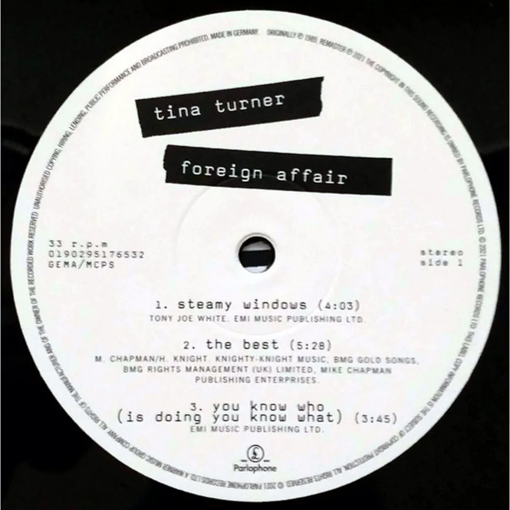 Tina Turner - Foreign Affair (0190295176532) виниловая пластинка - фото 4