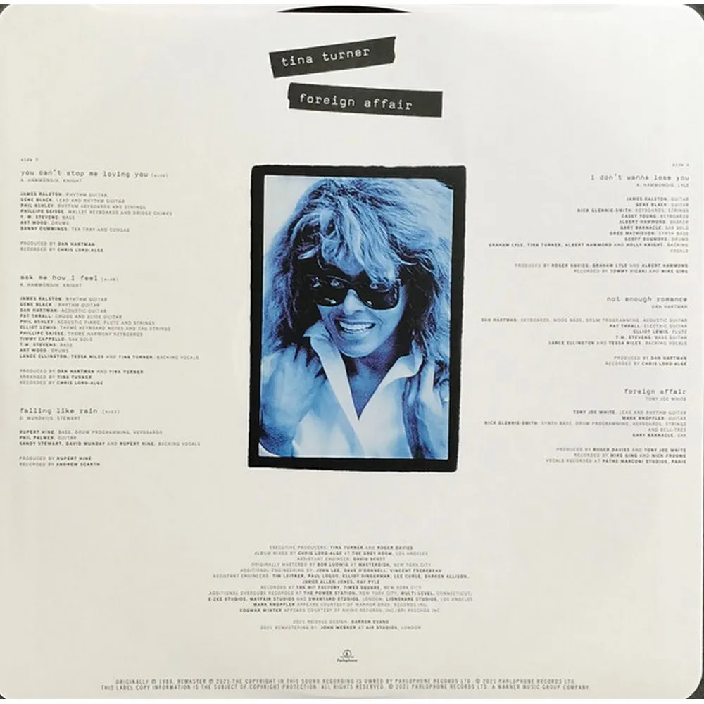 Tina Turner - Foreign Affair (0190295176532) виниловая пластинка - фото 9