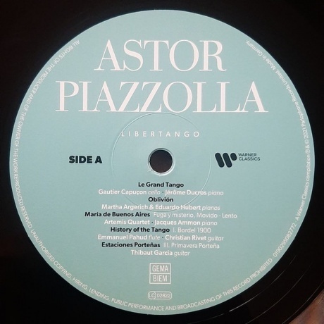 Astor Piazzolla - Libertango - Best Of (0190295082772) виниловая пластинка - фото 3