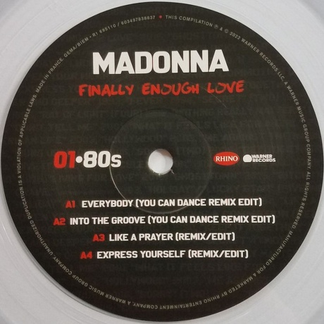Madonna - Finally Enough Love (coloured) (0081227883645) виниловая пластинка - фото 3