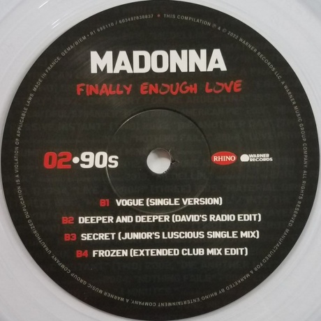 Madonna - Finally Enough Love (coloured) (0081227883645) виниловая пластинка - фото 4